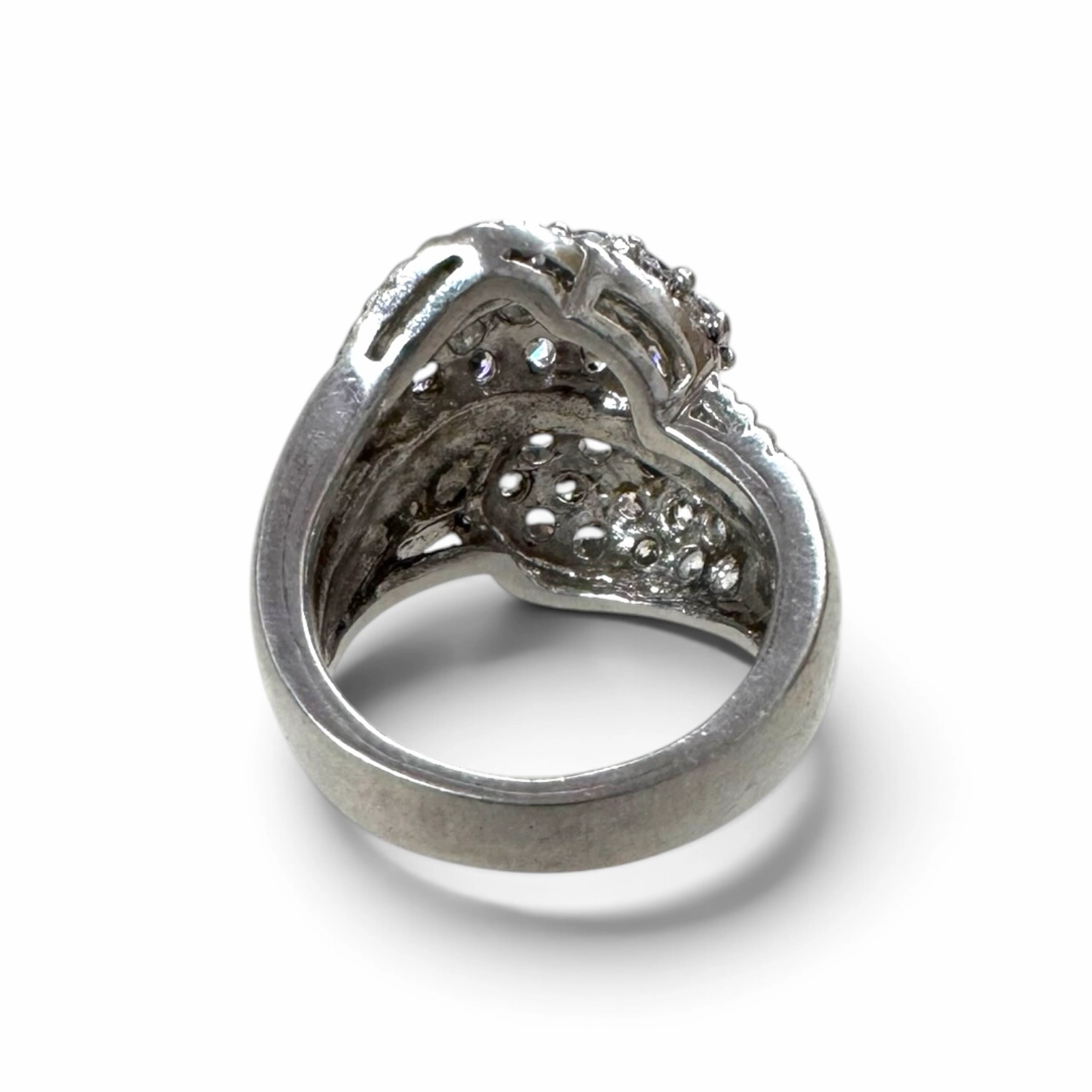 Cluster with CZ Stones Statement Ring (5) Cluster with CZ Stones Statement Ring