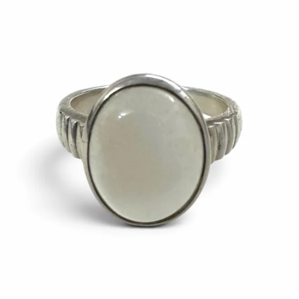 Natural Moonstone Cabochon Statement Ring