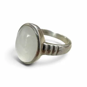 Natural Moonstone Cabochon Statement Ring