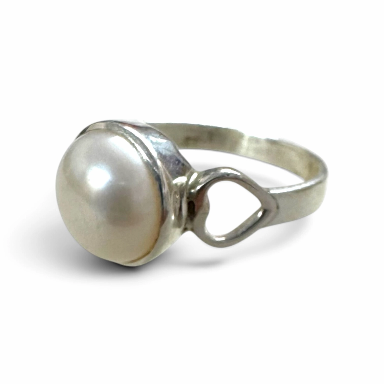 Pearl 925 Sterling Silver Ring (2) Pearl 925 Sterling Silver Ring