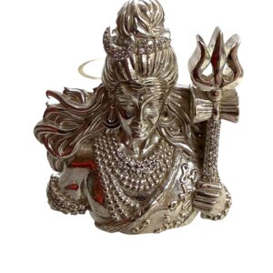 Shiv Ji Brooch Pendant featuring a detailed Lord Shiva design with traditional Indian craftsmanship. This devotional jewelry piece can be worn as a brooch or pendant and is suitable for religious occasions, festive wear, traditional outfits, and gifting.