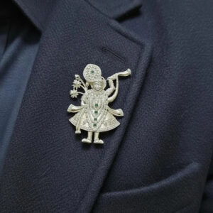 Shrinath Ji Brooch Pendant 925 Sterling Silver
